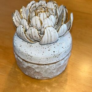 Beautiful studio pottery trinket dish. Solid heavy, perfect condition.